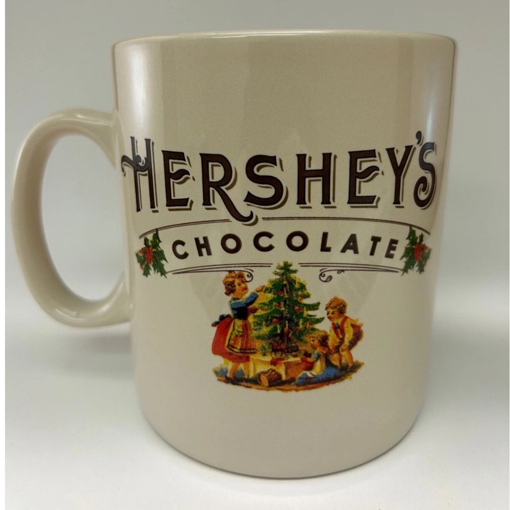 Hersheys Chocolate Christmas XL Mug Galerie Ceramic Holiday Cocoa Cup